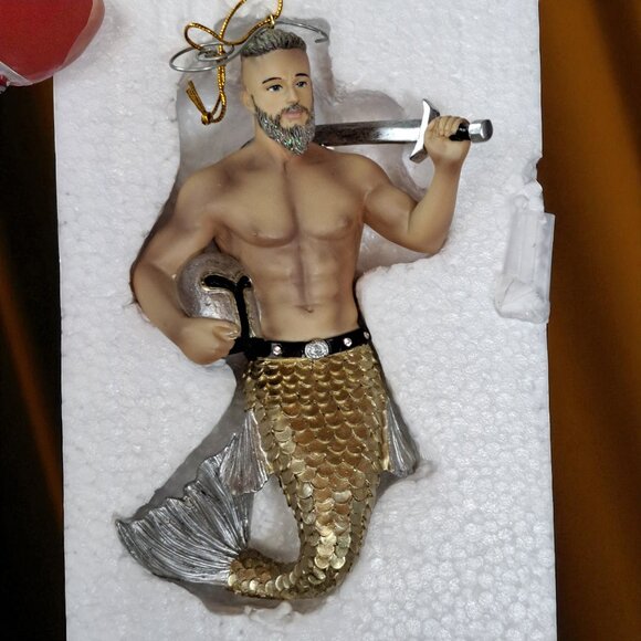 December Diamonds 55-55169 Swordfish Merman Ornament - Picture 3 of 14